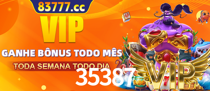 Banner promocional do 35387 oferecendo 100% de recompensas adicionais contínuas para quem fizer o login diário (Daily sign-in), com um mascote de coelho.